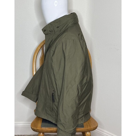 LL Bean Men's Thinsulate Winter Jacket Hooded Olive Green Outdoor Large 2010s - Picture 2 of 16